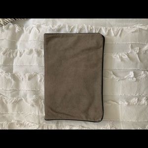 Theory suede clutch